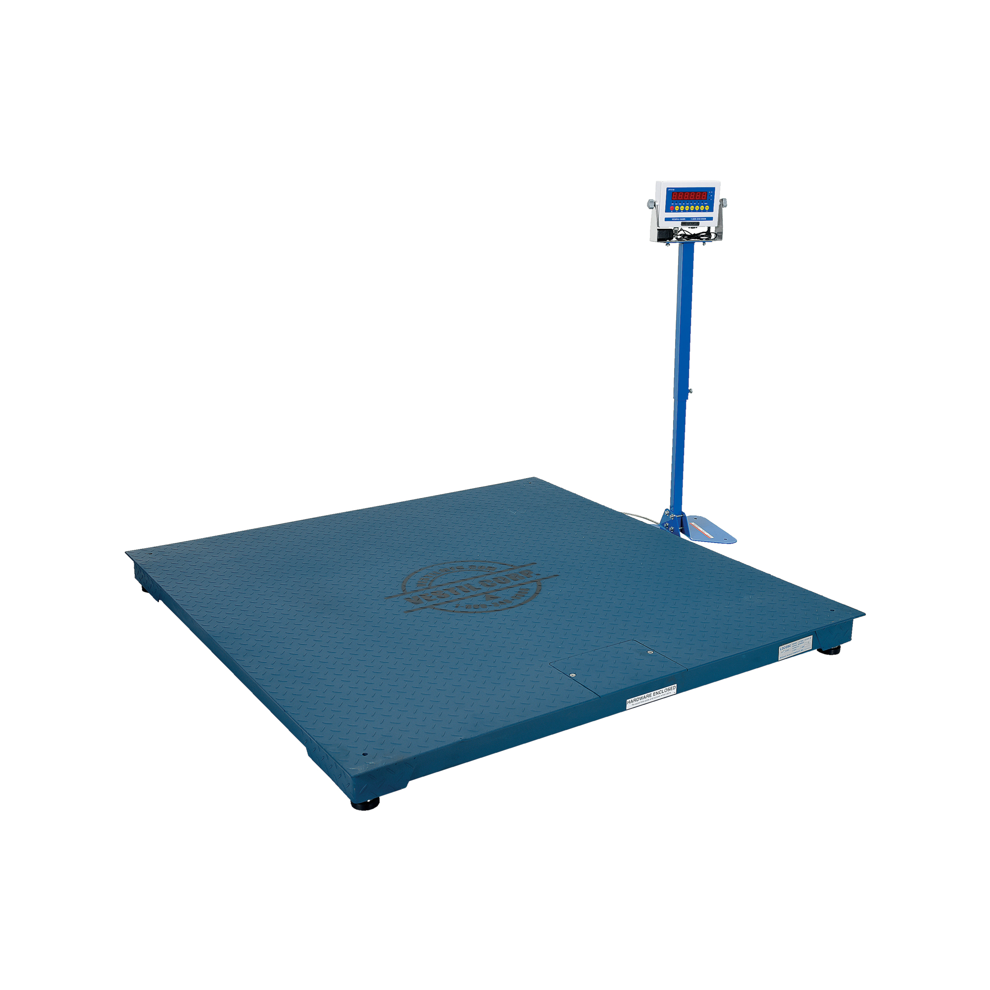 Vestil Electronic Digital Floor Scale - 60in. x 60in., 10K Capacity, Low-Profile, Steel, Model# SCALE-S-CFT-55-10K